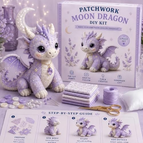 Kit de costura de dragón en patchwork para decorar salones modernos y dormitorios 4
