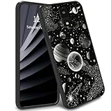 BWEGRHE Moon Space Schutzhülle für BLU View 4, BLU View 4, TPU-Handyhülle, weiches Gel-Gummi, R&umschutz für BLU View 2 2023 B135DL