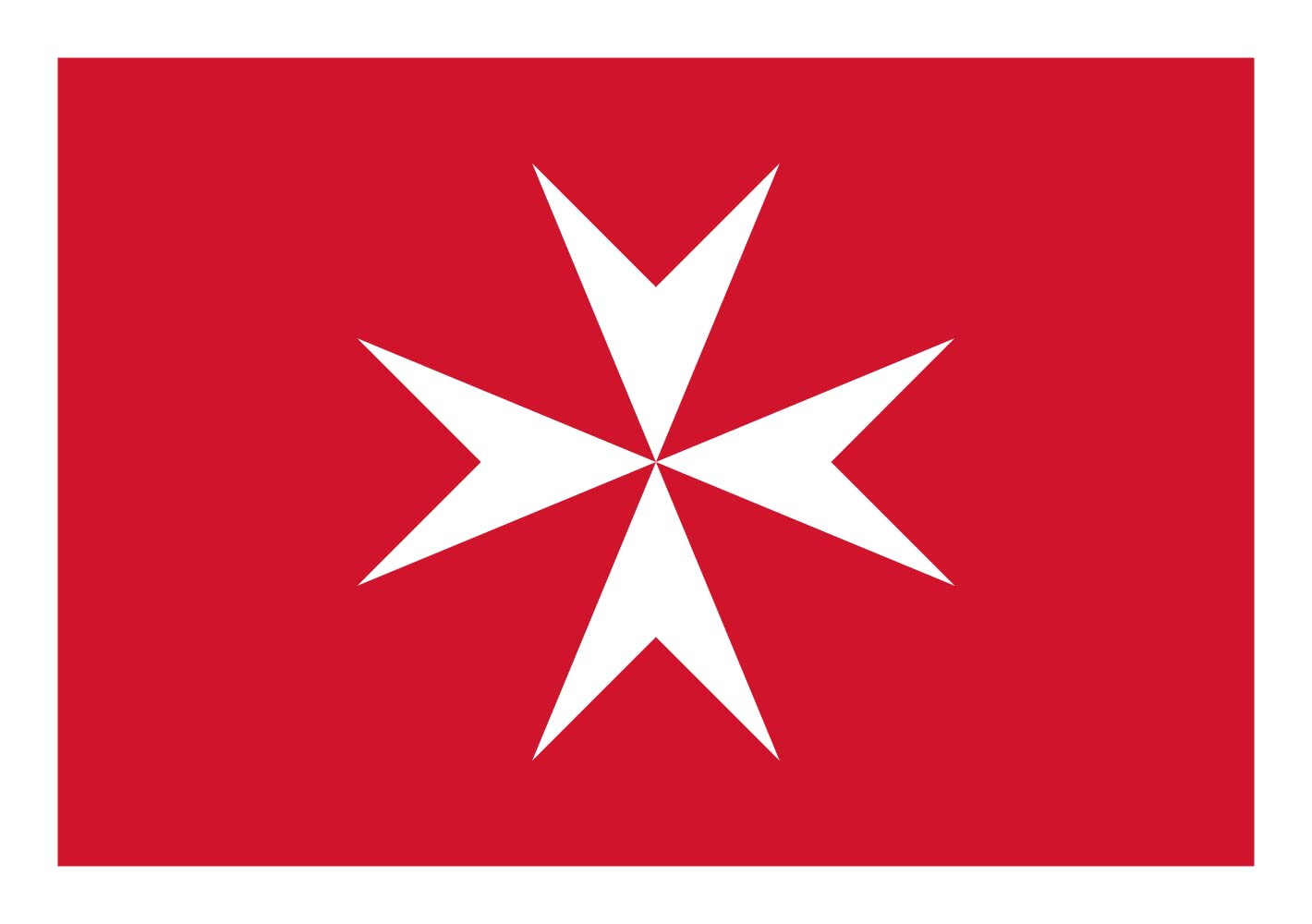 Drapeau Malte résistant 70x100cm pour pavoiser sans décoloration