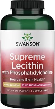 Swanson Supreme Lecithin with Phosphatidylcholine 300 Sgels