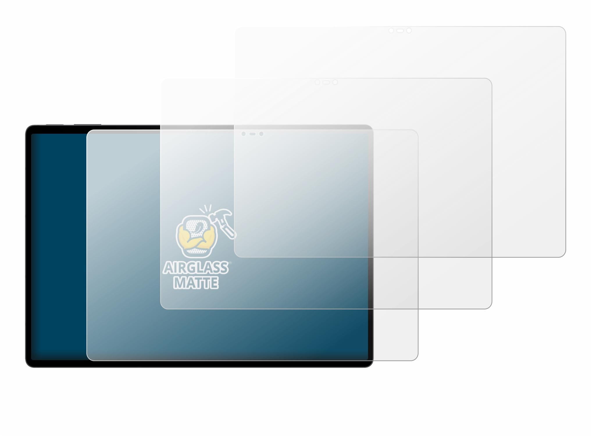 brotect Pellicola Vetro Opaca per Nubia Pad 3D 12.4" (3 Pezzi) Protezione Schermo [Anti-Riflesso, Durezza 9H]