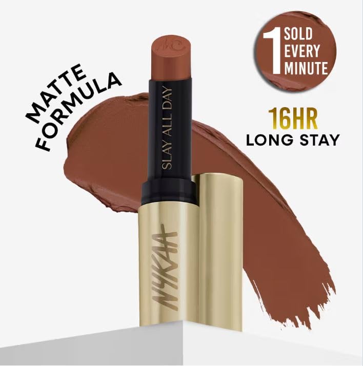 Image of Nykaa Matte to Last No Transfer Long Lasting Lipstick (3.5g) (Madras Kaapi)