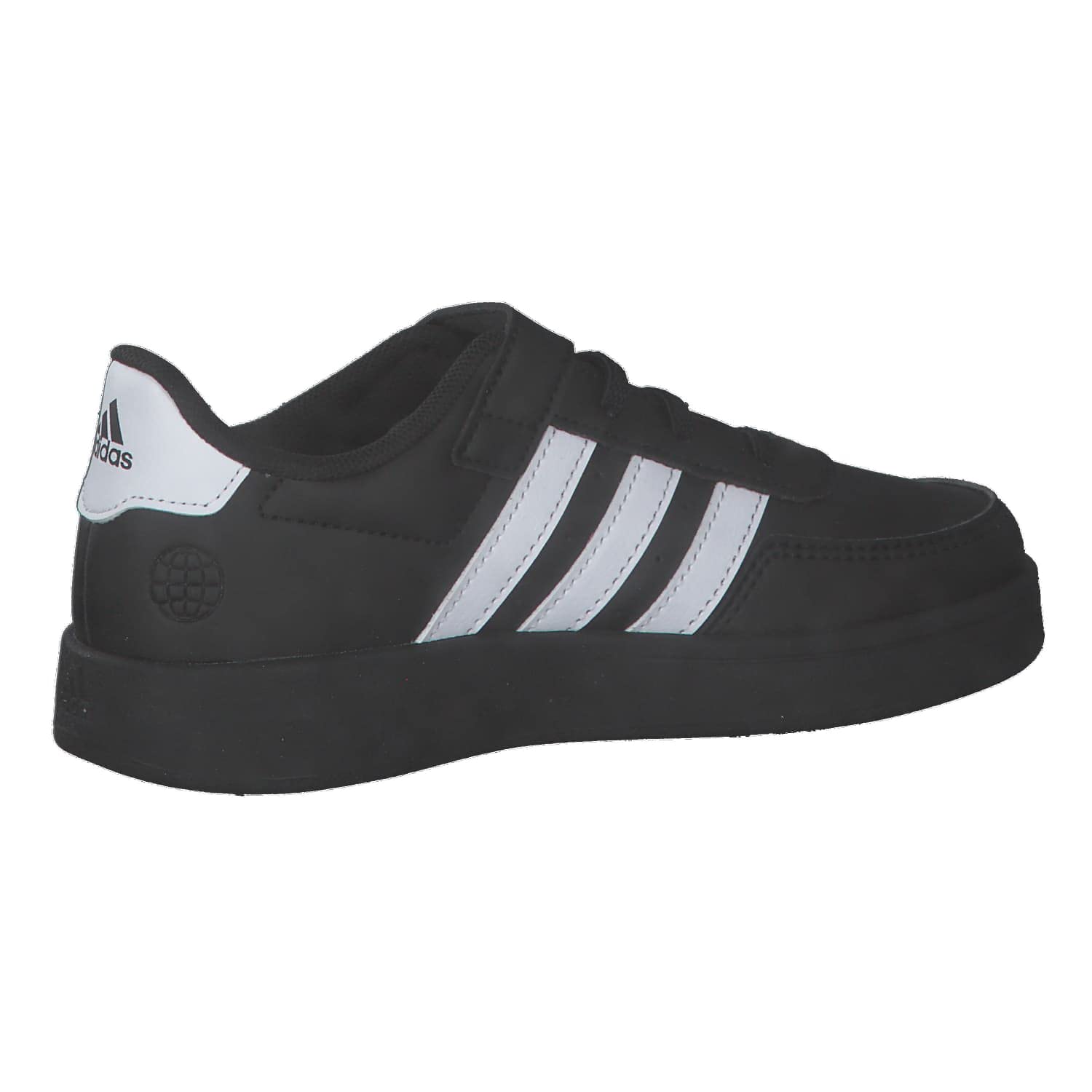 adidas Unisex niños Breaknet Lifestyle Court Elastic Lace and Top Strap Shoes, core black/Cloud white/Cloud white, 38 EU