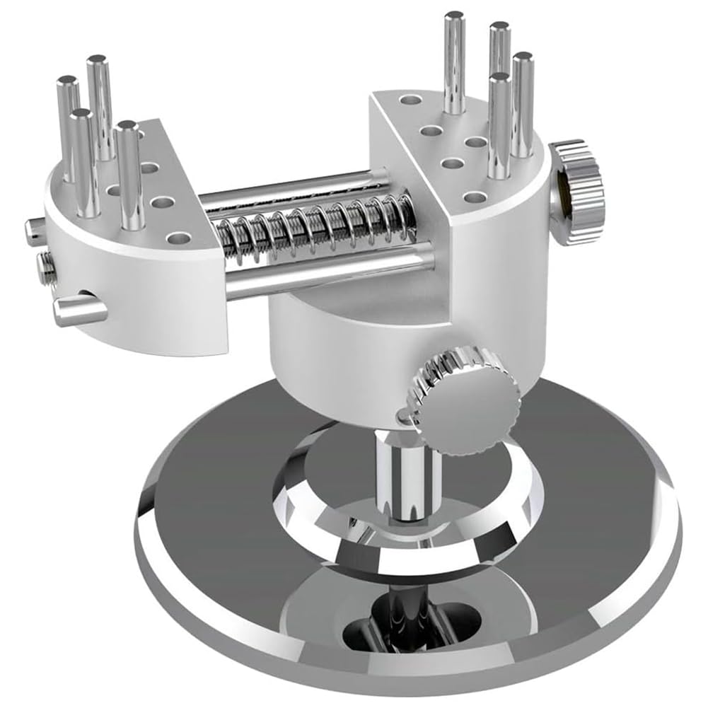 Jnchdghwa As Shown Cnc Aluminum Alloy Mini Hobby Vise With 360° Swivel Adjustable Pin 50Mm Clamping Width Vise