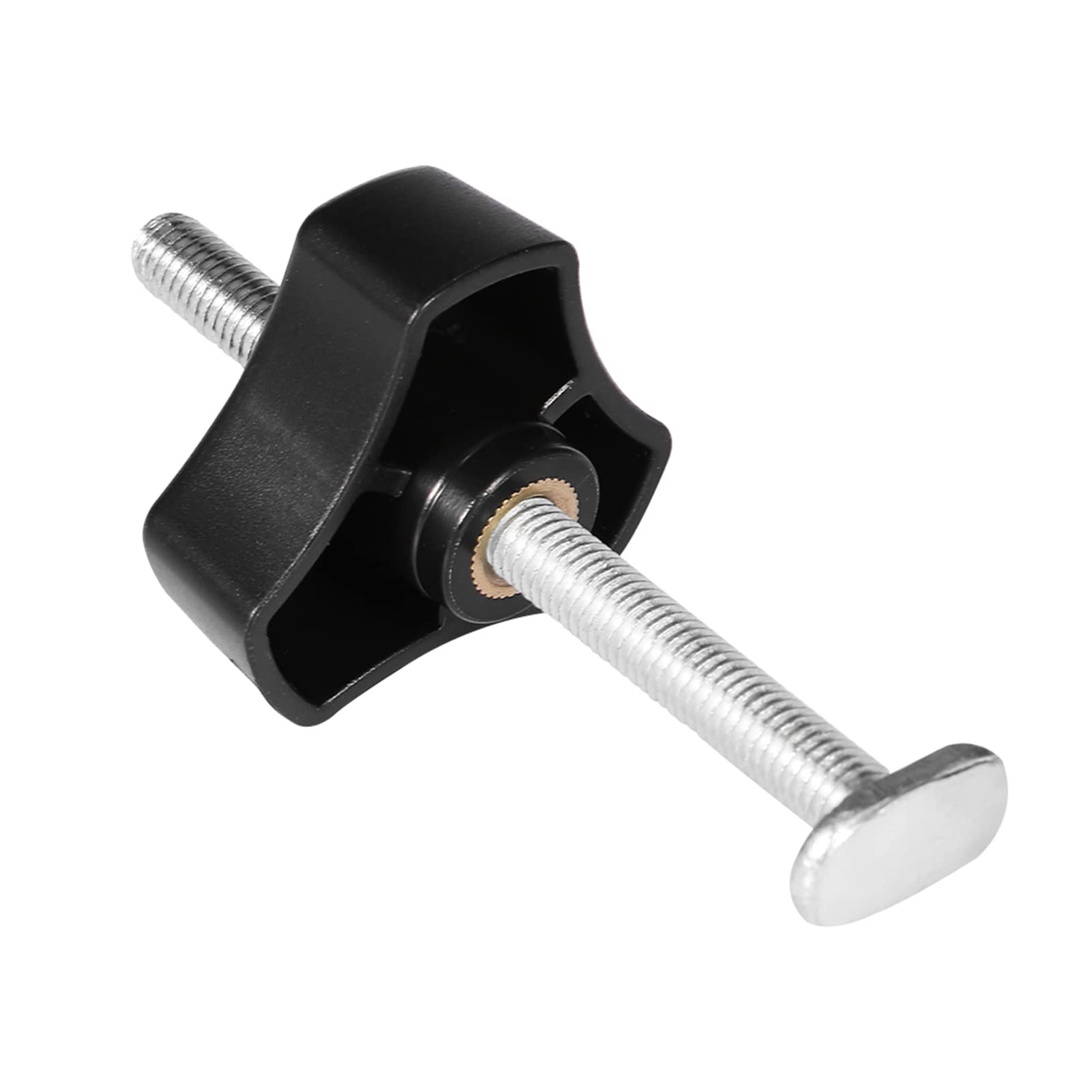 Pince de maintien rapide à rainure en T, Pince de maintien rapide pour fente en T Support de vis en T Pour le travail du bois des rails (vis en T + poignée en plastique M8)