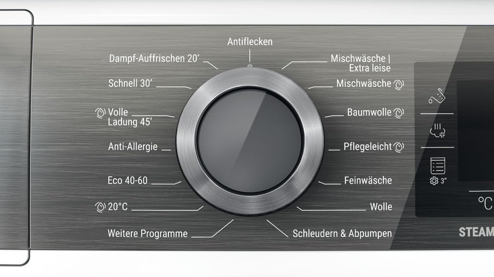 Bauknecht - B8X 89ADE SILENCE DE Frontlader-Waschmaschine - 8 kg Kapazität - GentlePower, AutoDose, Extra Leise - Energieklasse A - 84,5 x 60,7 x 59,9 cm - Weiss