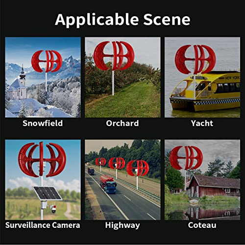 4000W-6000W Sem ruído Gerador de turbina eólica vertical, turbinas eólicas em casa turbinas eólicas