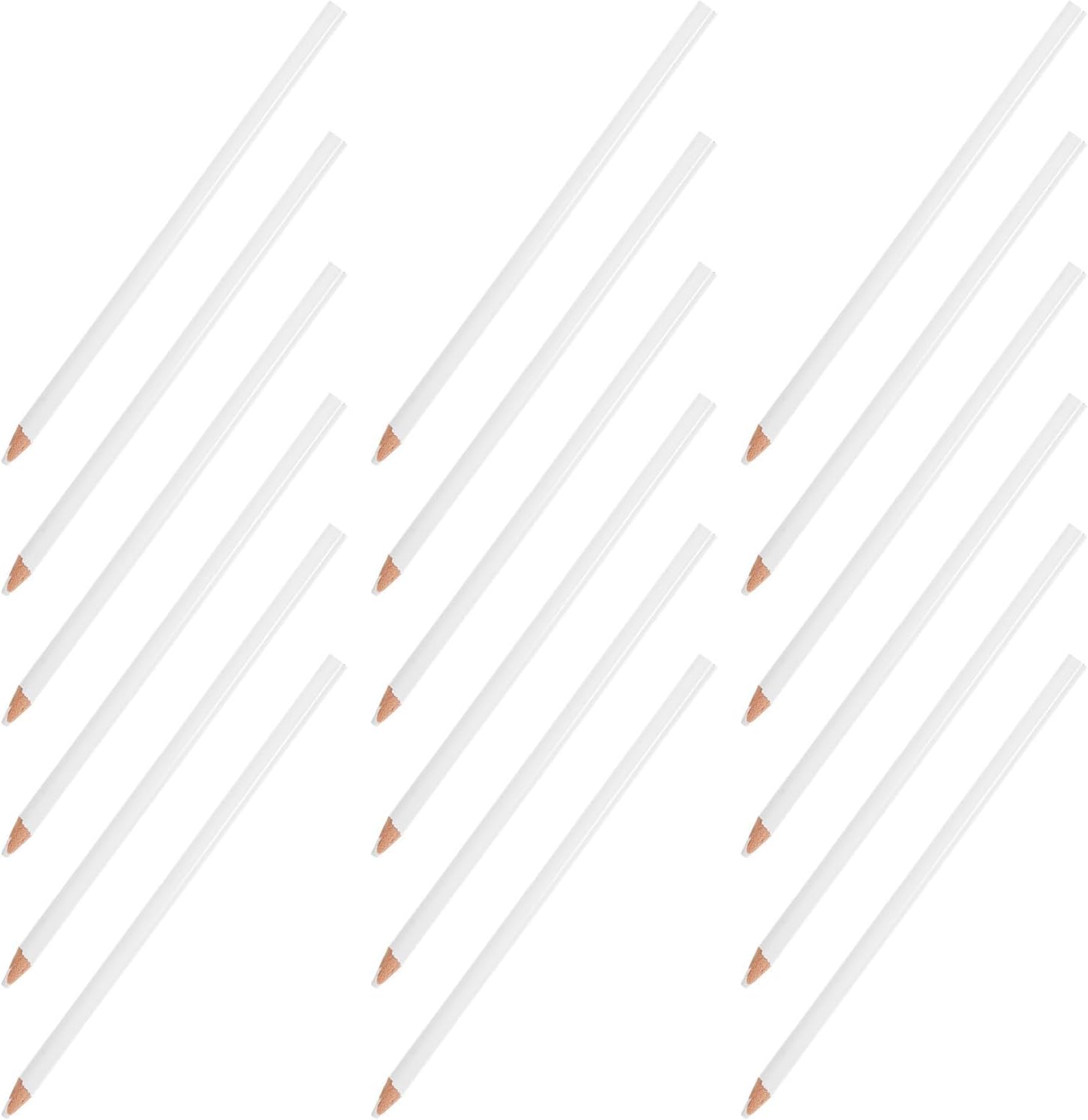 25pcs Fabric Marking Pencil White for Sewing and Embroidery, Wood