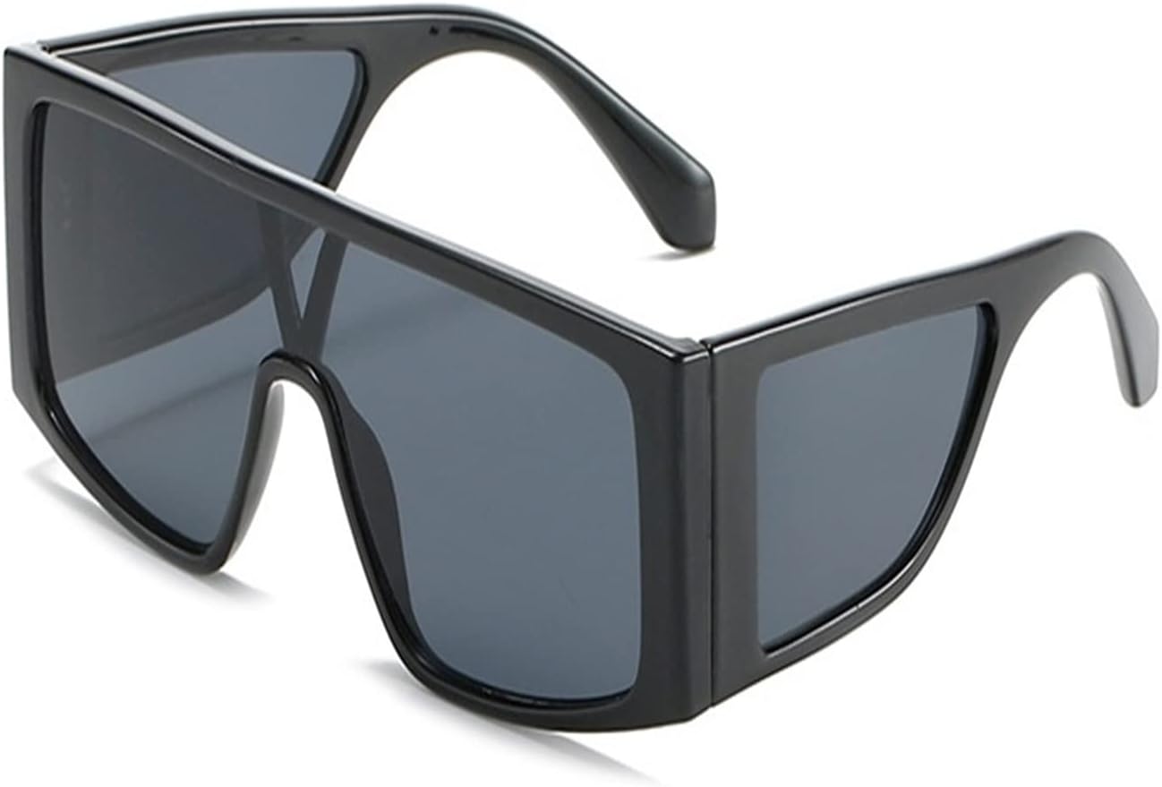 Large Punk Square Women's Sunglasses Large Frame Red Yellow Retro Sunglasses Men's Goggles