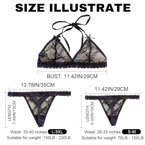 Personalized Thongs with Names Bra Set,Custom Sexy Lace Thongs with Name,Personalized Underwear Panties Lace Bikini3