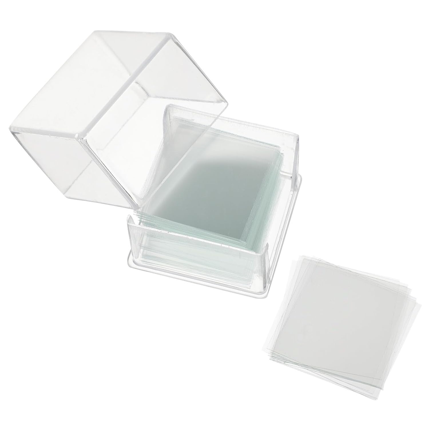 1000 Pcs Glass Cover Slips Vacuum Packed Pre-Cleaned Optical Microscope Cover Glass for Lab Specimen Observation Safe Burr