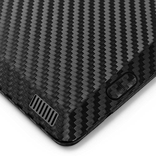 Armorsuit Militaryshield Black Carbon Fiber Skin Wrap Film + Hd Clear Screen Protector For Amazon Kindle Fire Hdx 7" - Anti-Bubble Film #TOP7