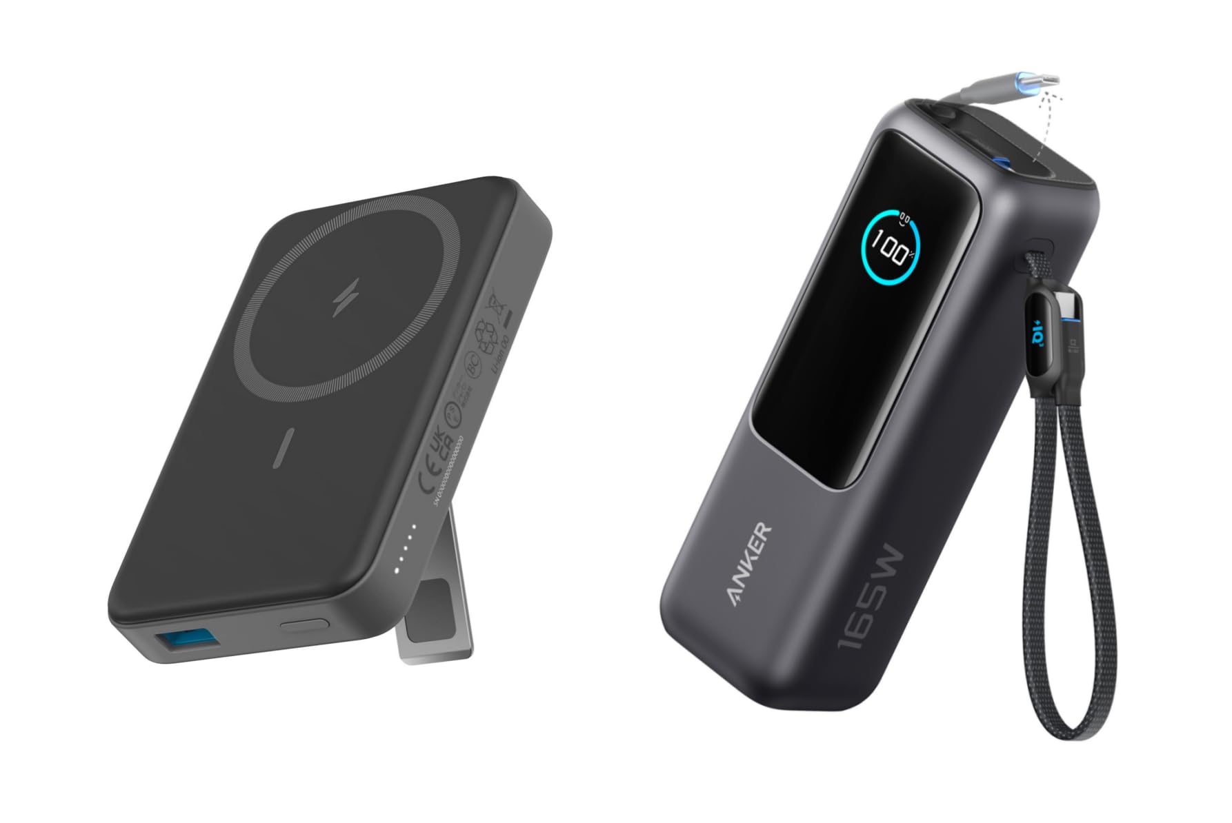 Anker Magnetic Battery with Stand 10 000mAh Wireless Charger 20W USB-C PD Magsafe-Compatible with iPhone 15 14 13