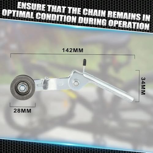 Tendeur de chaîne de moto résistant en fer pour éviter les déraillements