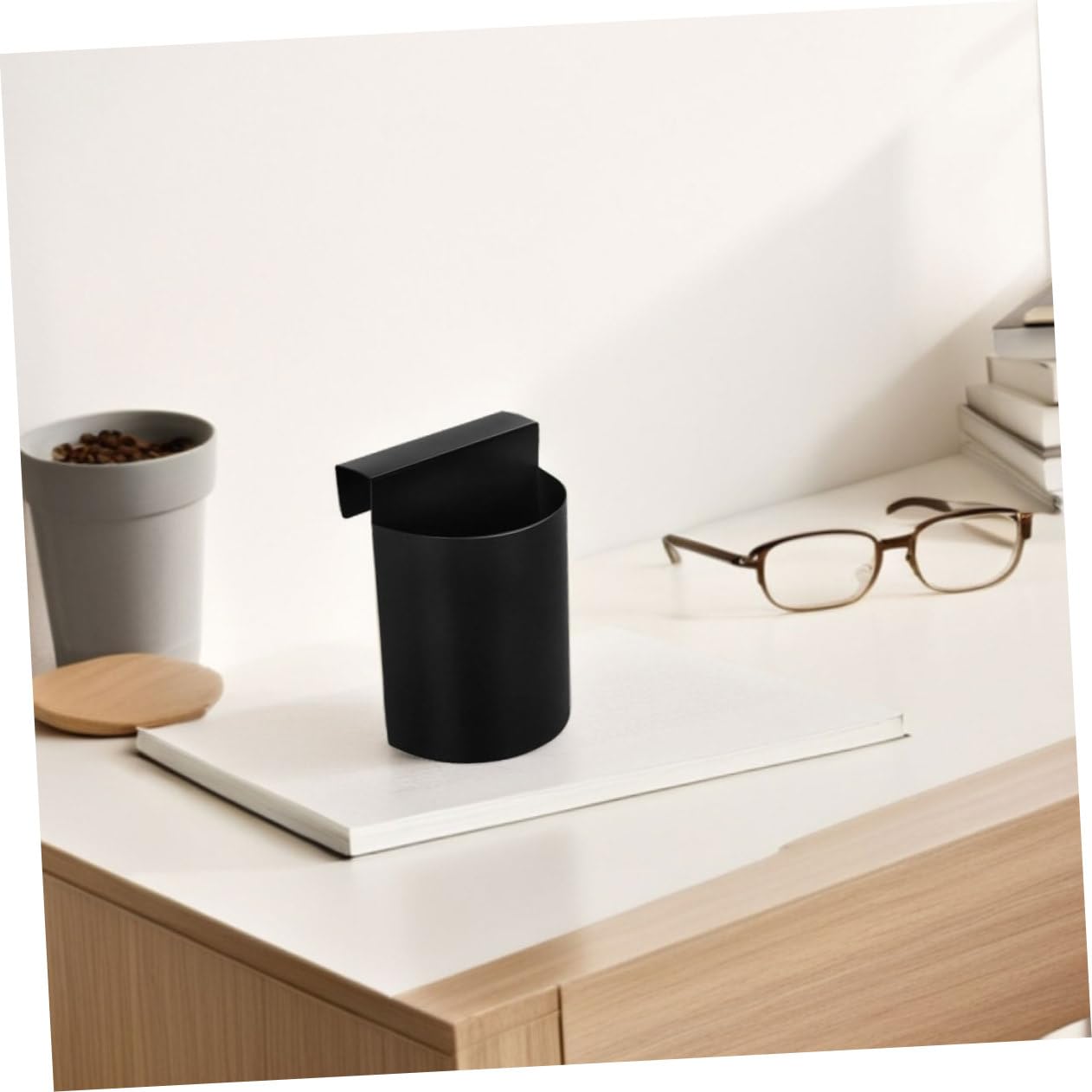 SOLUSTRE Hängender Schaufelorganisator Eisen, Schwarz, Küche