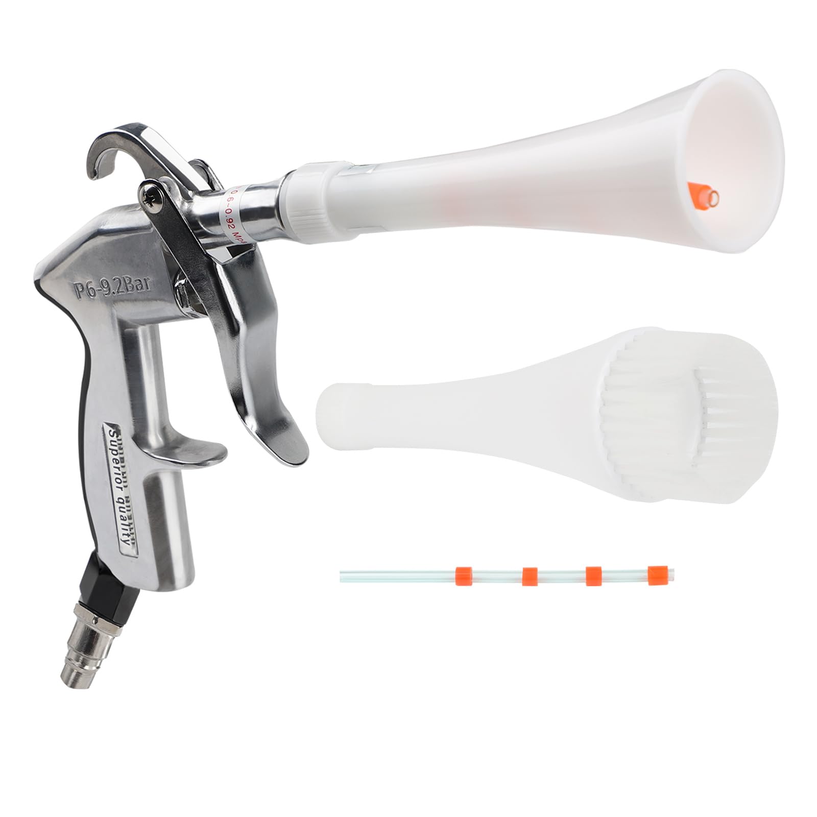 Pulizia Polvere Pistola Ad Aria Compressa Con Ugello Estensibile - Per Pulizia Profonda, Connessione BSP 1/4" Pistola Aria Compressa - 6