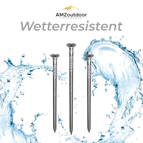 Alunägel AMZoutdoor 20 Stück aus Aluminium für Nistkästen und Futterhäuser