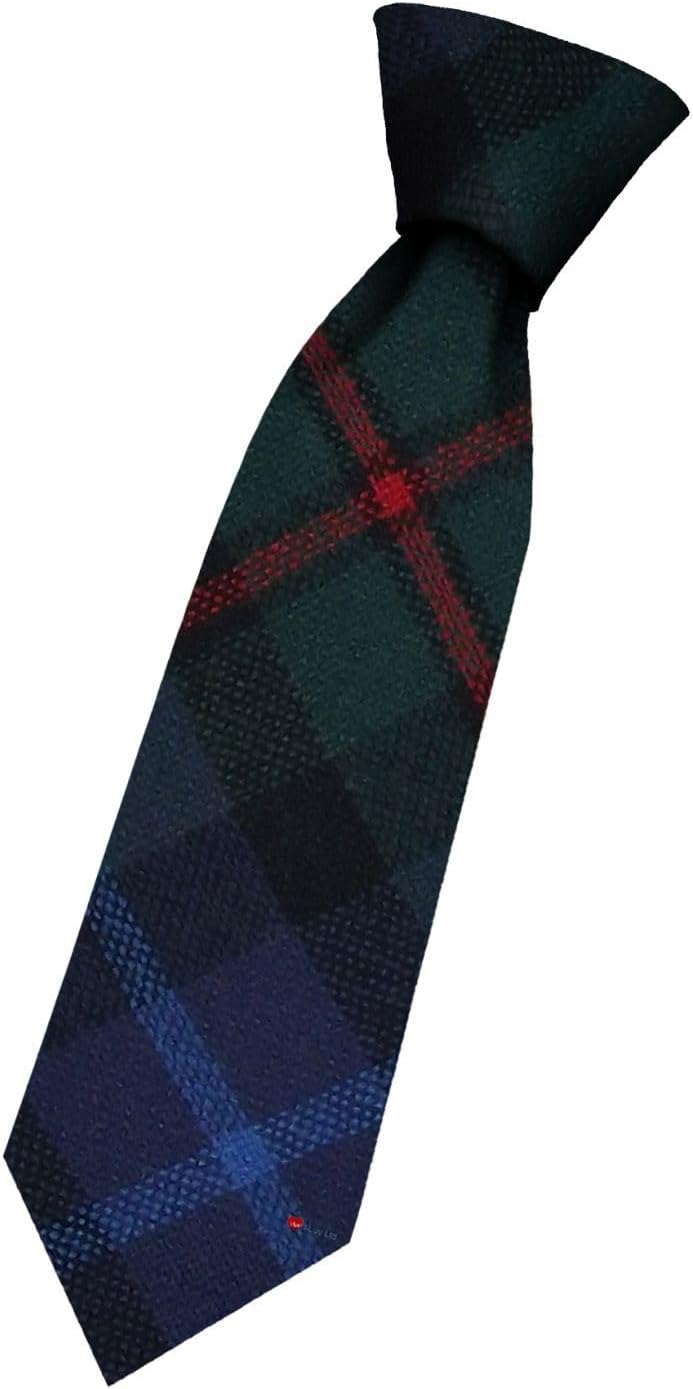 I LUV LTD Boys All Wool Tie Woven And Made in Scotland in Smith Modern Tartan