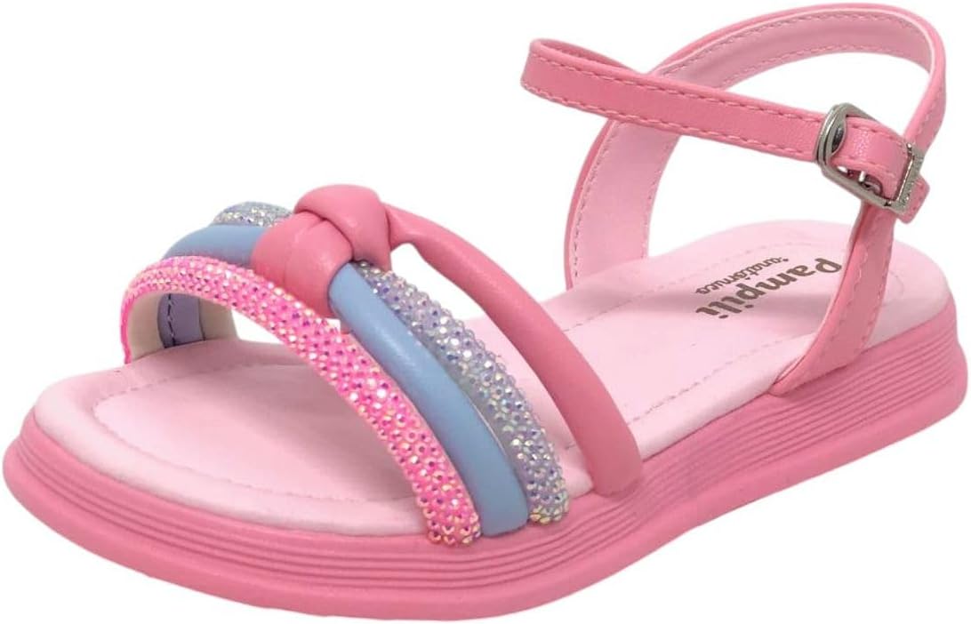 Sandalia Infantil Menina Conforto Colorida Flower Pampili