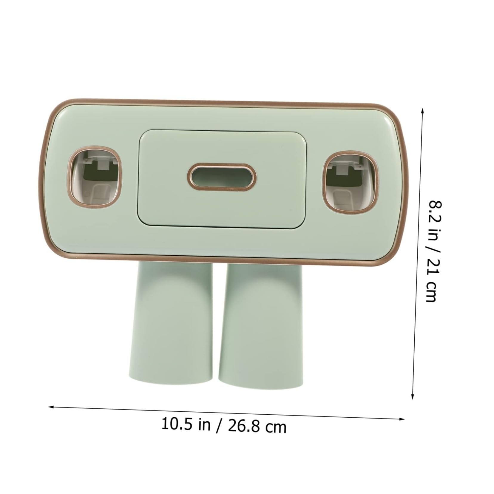 Soportes para cepillos de Dientes Bathroom Essentials - Estante de Almacenamiento for Montaje en Pared, dispensador Pasta Dientes, Soporte for Cepillo Organizador de Accesorios