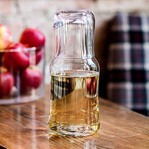 Krosno Water Drinking Night Set| Set Of 2 Pieces | 20.3 And 6.8 Oz | Splendour Collection | Ideal For Home, Restaurant, Events & Parties | Dishwasher Safe #TOP3