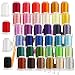 New brothreads 40 Brother Colors Polyester Embroidery Machine Thread Kit 500M (550Y) Each Spool for Brother Babylock Janome Singer Pfaff Husqvarna Bernina Embroidery and Sewing Machines