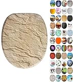 Universell ✓ Durch die Form des Toiletten-Deckels passt er auf alle handelsüblichen Hänge- und Steh WC-Becken und kann mithilfe des mitgelieferten Montagematerials leicht befestigt werden