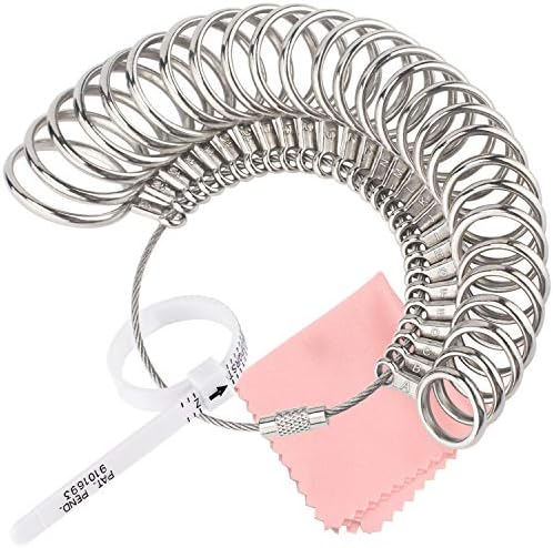 Ring Measure UK, Metal Finger Ring Sizer Measure Gauge, Custom and New Rings Tools Jewellers for Measuring Rings Diameters
