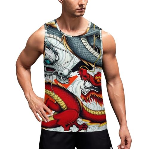 Mens Sleeveless Vest T-Shirts Summer Athletic Muscle Tank Top Beachwear