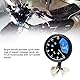 Qiilu Universal DC 12 V Motorrad LCD Digital Display Tachometer Tachometer Kraftstoff Meter Manometer