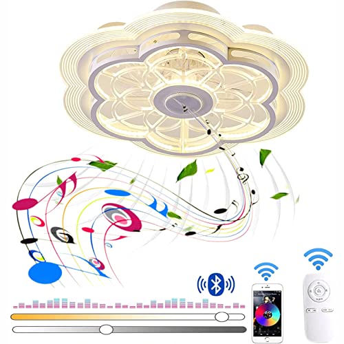 Ventilateur de plafond pour chambre bébé afin de rafraîchir en musique avec LED réglable