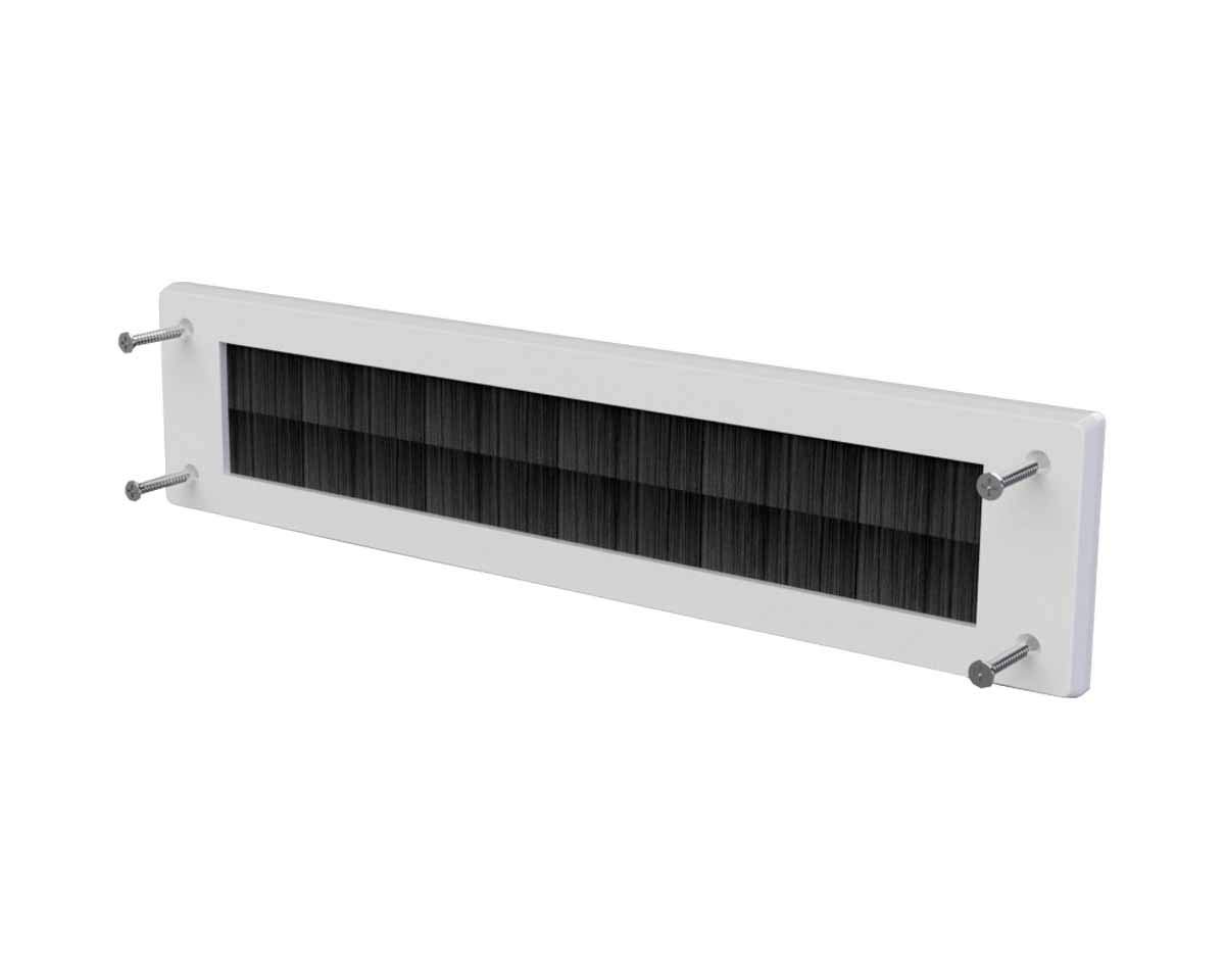 Lowenergysupermarket White Stormguard Letterbox Cover Draught Excluder With Brush