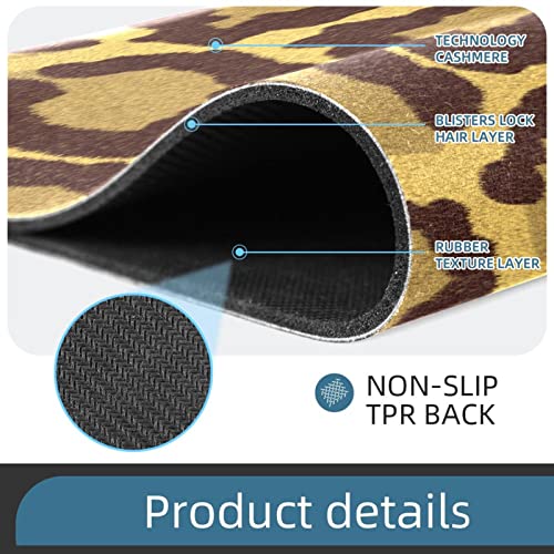 Vbfofbv Outdoor Rug, Washable Rug, Porch Rug Machine Washable, Indoor Outdoor Area Rug, Floor Mat For Farmhouse, Layered Door Mats, Living Room, Giraffe Print Brown Cartoon Animal Pattern #TOP1