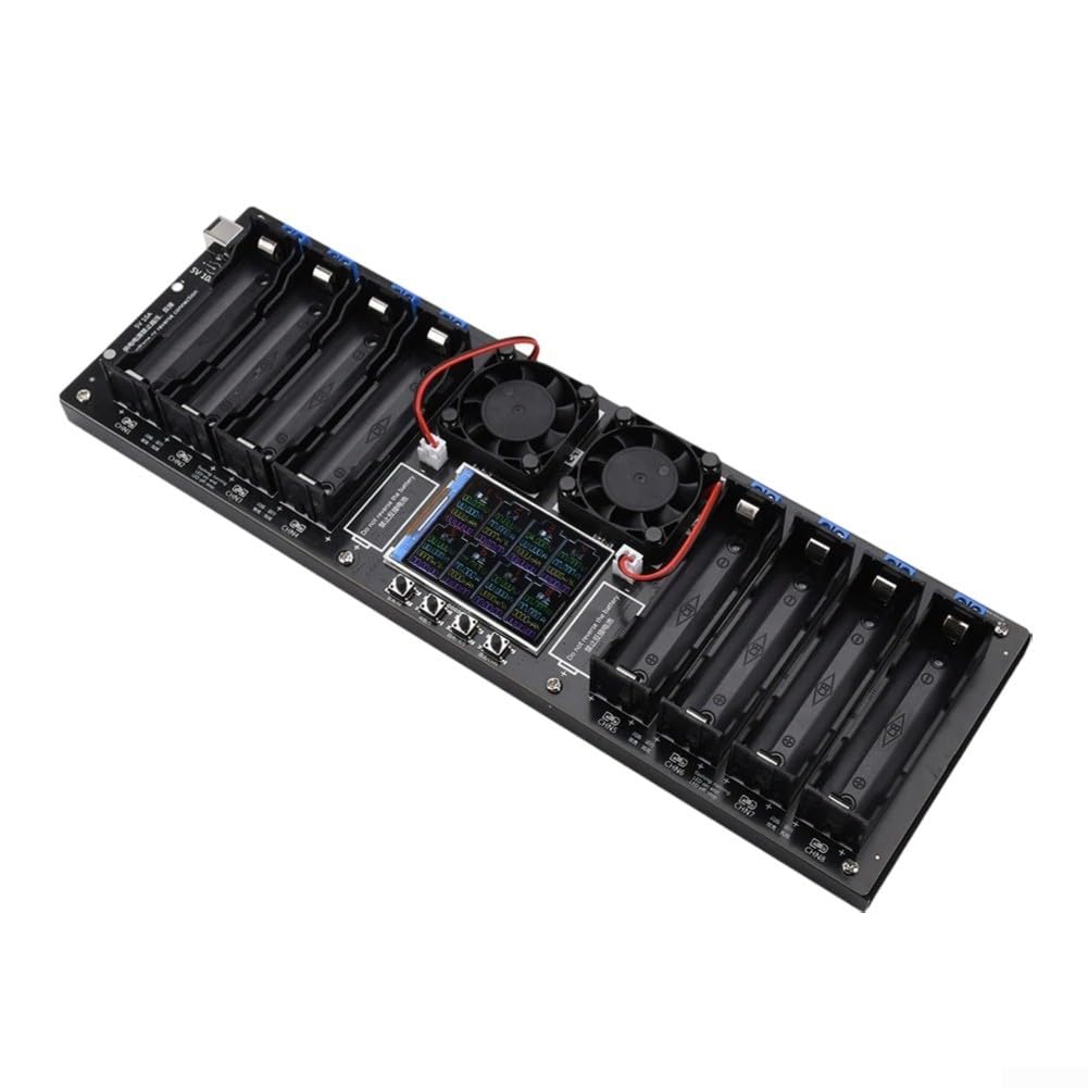 Testeur de résistance interne de capacité de batterie avec 8 canaux indépendants de sortie de 10 A et 2 écrans couleur de 10,2 cm pour analyse de batterie professionnelle