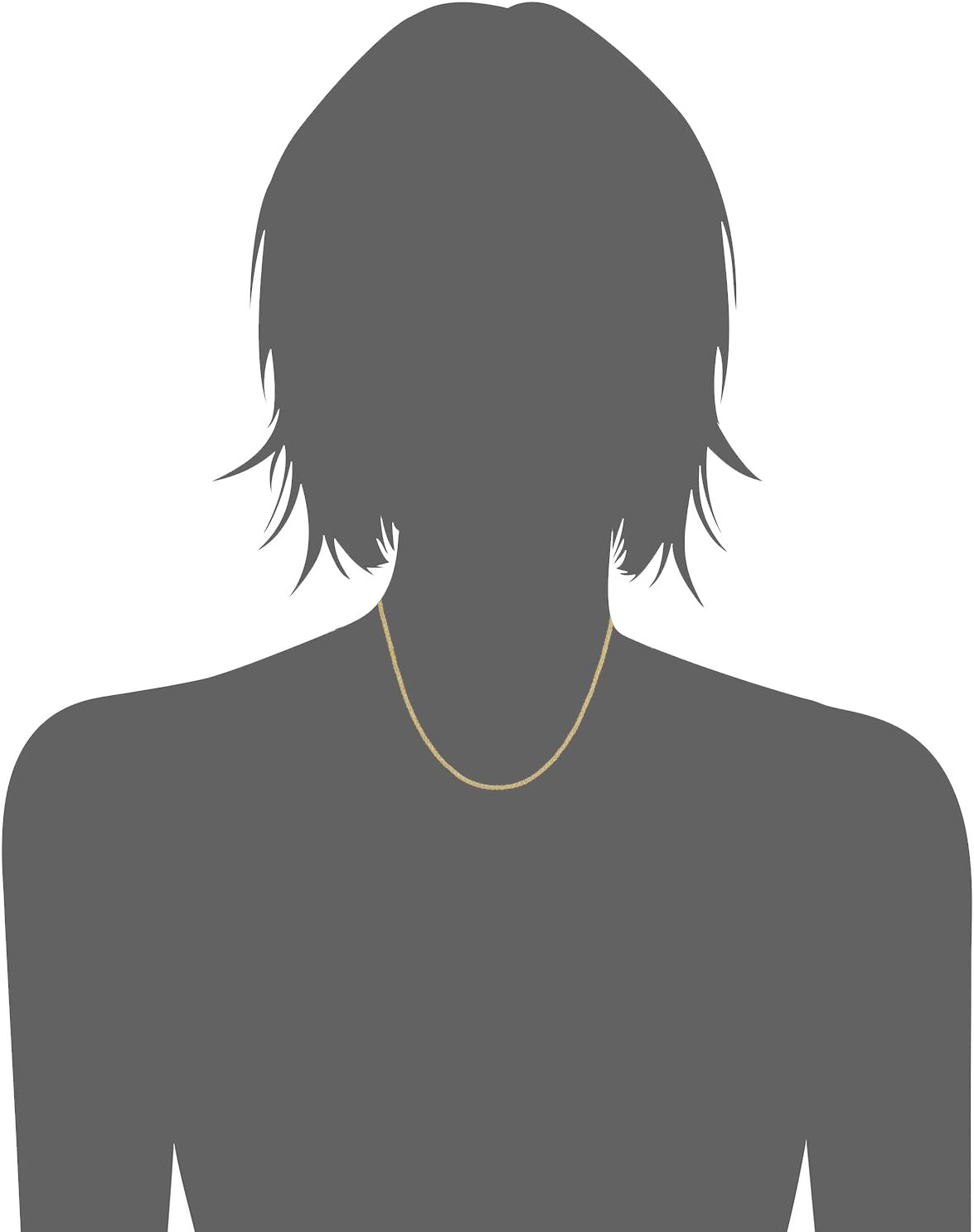 KoolJewelry 14k Yellow Gold Filled 2.5 mm Round Wheat Chain Necklace Unisex Jewelry for Men and Women