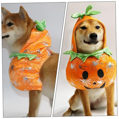 Disfraz para perro y gato calabaza Halloween tamaño pequeño miniatura 4