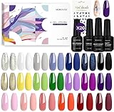 uv polish gel allepaznokcie 💗【 zu erlernen und Einfache Anwendung 】UV Gel Nagellack Set reicht aus, um das perfekte Maniküreerlebnis zu bietenl,Hergestellt aus naturharz, trägt sich wie gel, gute zähigkeit. können sie den nagelgelpolitur extrem einfach lackieren und Ihre nägel schnell bedecken.