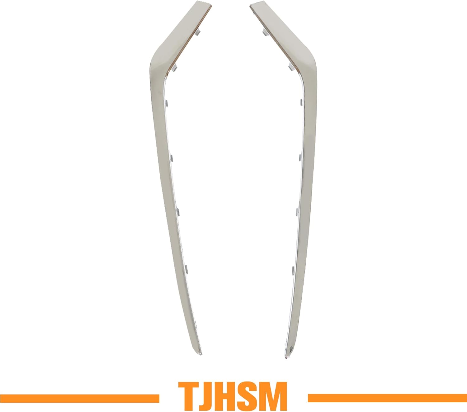 Front Bumper Trims Left and Right Side Chrome Replacement for Sonata 2018 2019