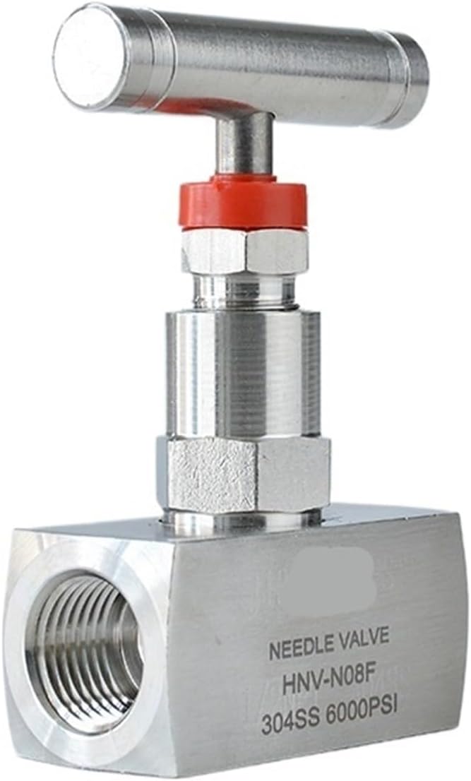 1PCS 1/4" 3/8" 1/2" BSPT NPT Female High Pressure Stainless Steel 304 Shut Off Needle Globe Valve J13-320P Crane Flow Control(1/4",NPT)