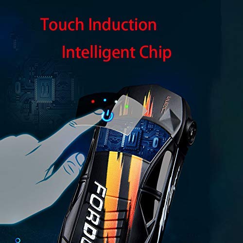 Encendedor eléctrico recargable tipo coche negro miniatura 6