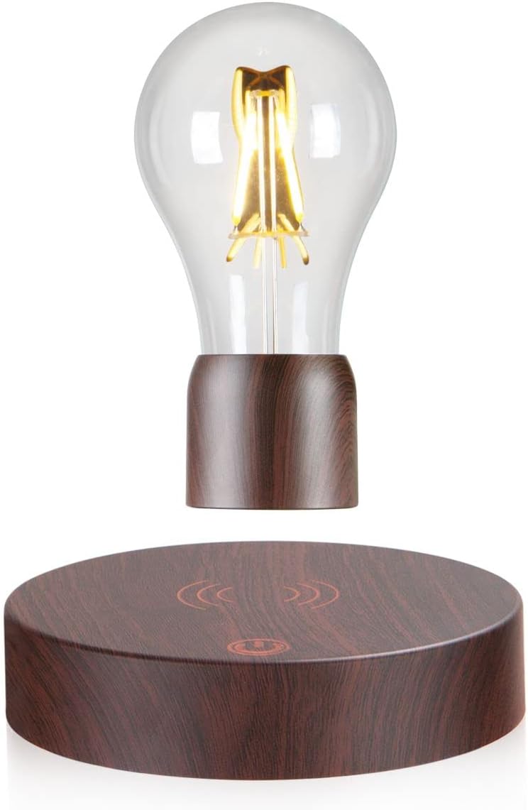 VGAzer Magnetic Levitating Floating Wireless LED Light Bulb Desk Lamp