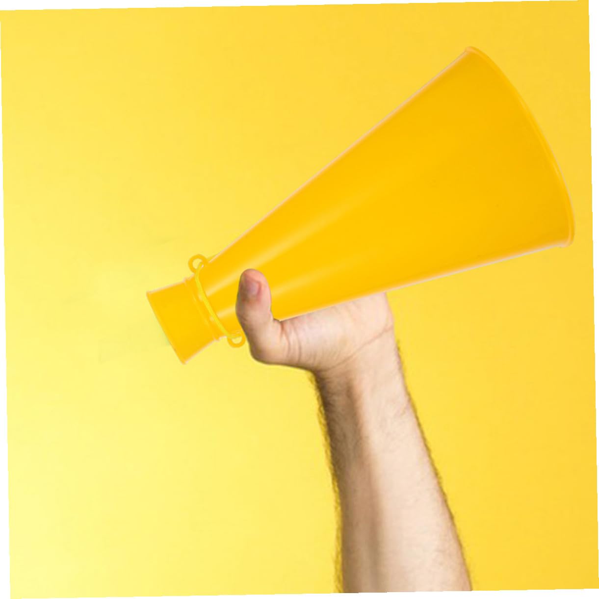 ABOOFAN 4 Stück Kleiner Megaphone aus Kunststoff zum Anfeuern bei Sportveranstaltungen mit Benutzerfreundlichem Design und Schallverstärkung für Outdoor Aktivitäten