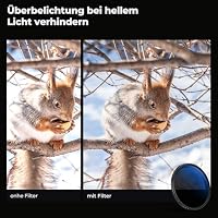 K&F CONCEPT 67mm ND Filter Variabler Graufilter ND2-ND400 (1-9 Blenden) – Ansicht 4