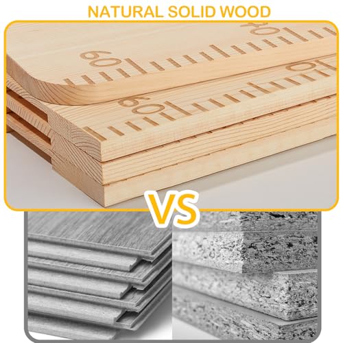 image for Growth Chart for Wall Wooden Height Chart for Kids Unicorn Castle Heig