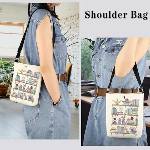 GJTIM Beauty Movie Inspired Gift Fairytale Lover Gift Beauty Princess Reading Crossbody Bag for Cartoon Fans4