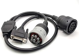 GXMRHWY DB15 Female to Cat 9-Pin Male and 14-Pin Female J1939 Y Cable Truck Diagnostic Tool 30CM