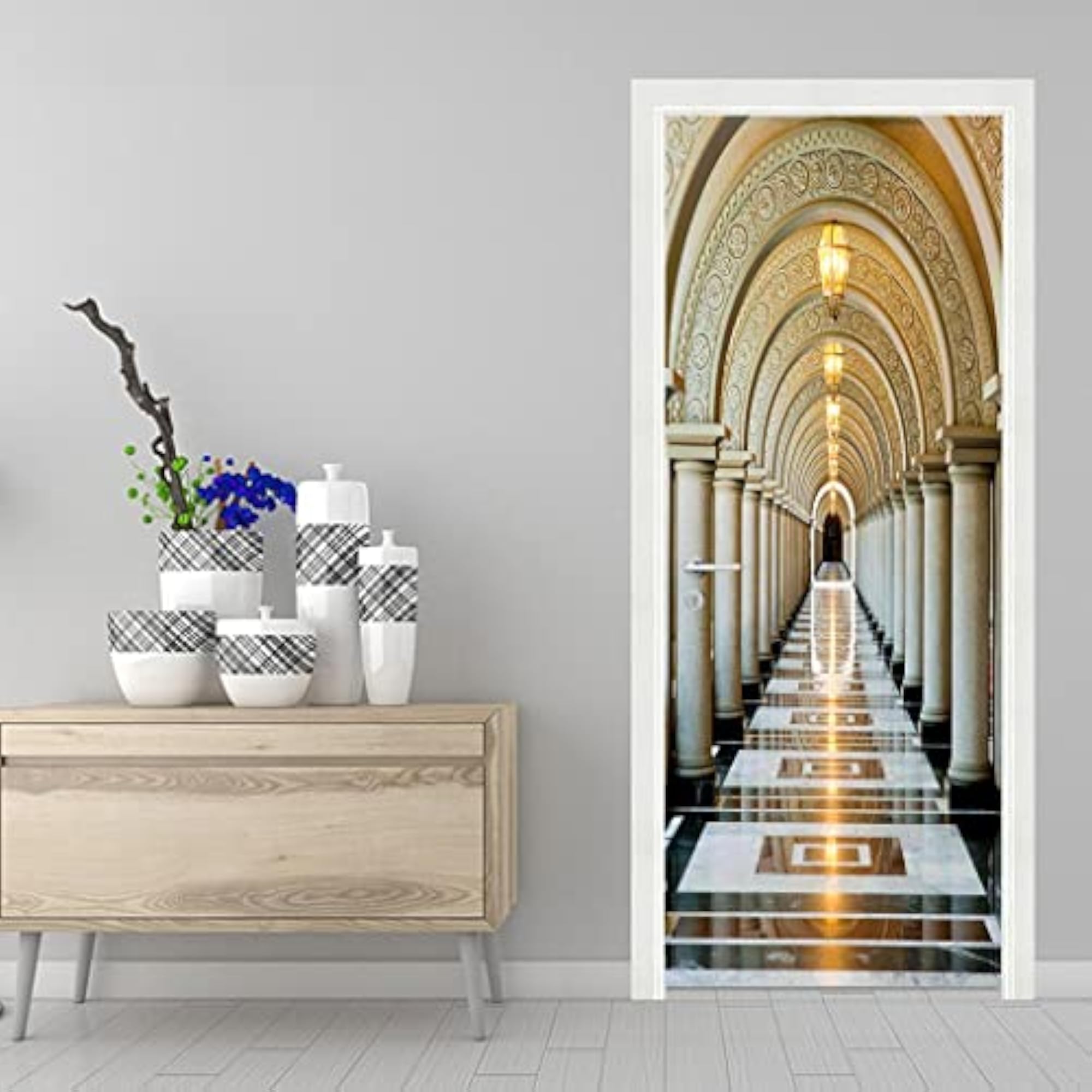 3D Removable Door Sticker Mural, Home Decor