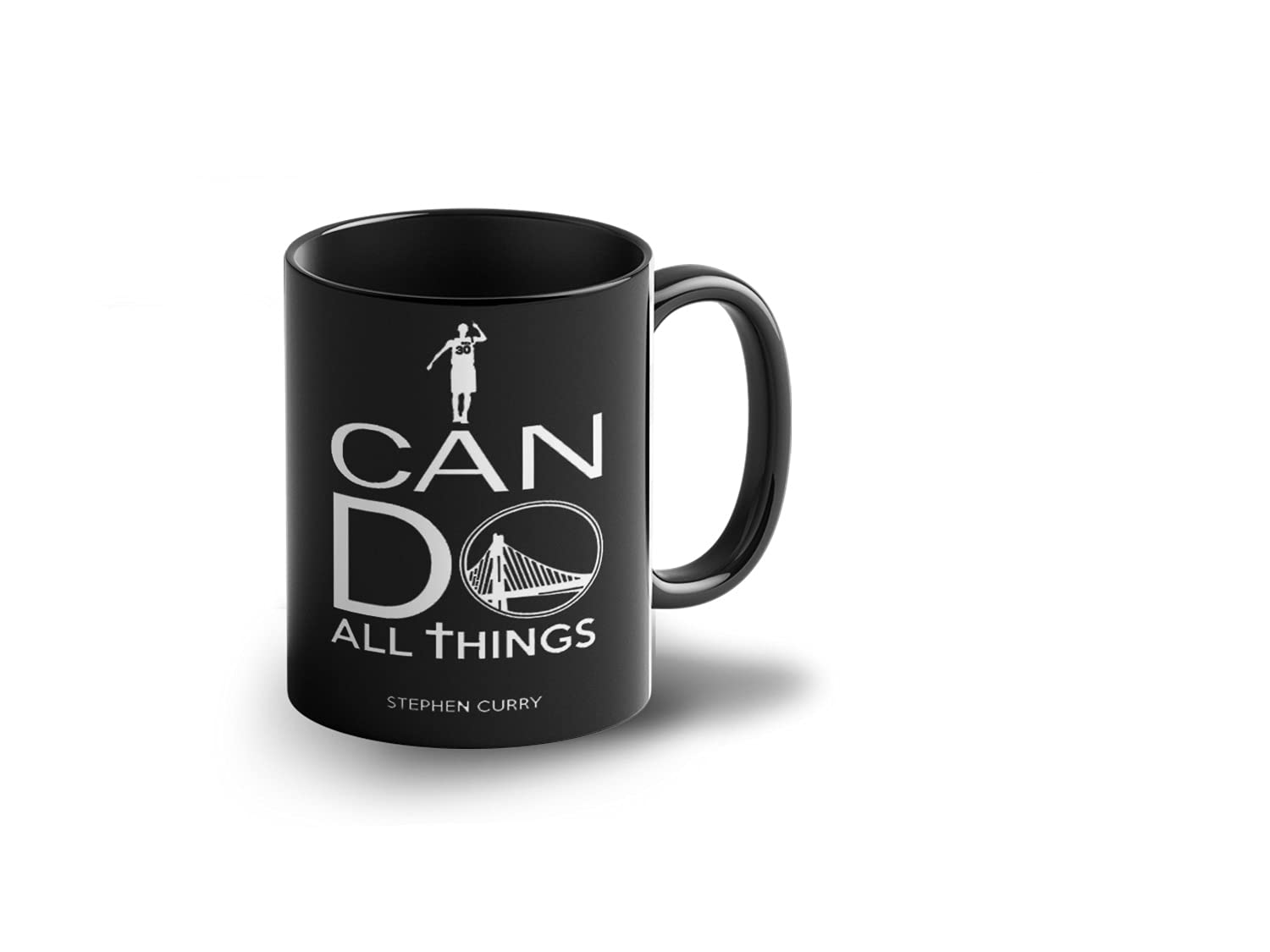 Lightning Hammerz Stephen Curry Basketball Coffee Mug with Print | Stephen Curry Can Do All Things Printed Coffee Mug for Friends | Golden State Warriors Mugs | 330ml Microwave & Dishwasher Safe
