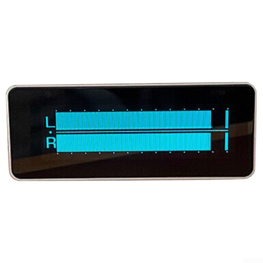 Horloge de bureau spectre musical OLED AK25664 en alu avec télécommande