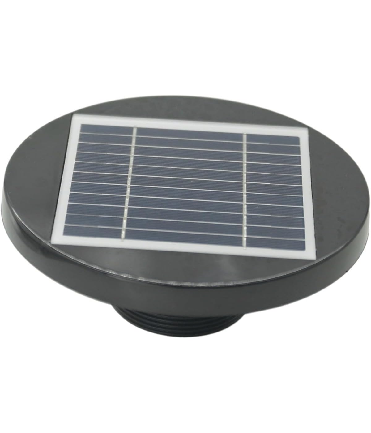 Wentylator solarny 5 V, 2 W, solarny wentylator dachowy, 200 mm, nadaje się do łodzi, przyczep kempingowych, szklarni lub domków ogrodowych, czarny, 1 sztuka